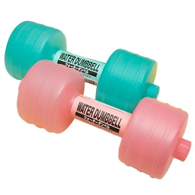 1pc Adjustable Barbell Shaped Water Bottles Dumbbells Slimming Body Install Wate Dumbbell Bodybuilding Fitness Accessories
