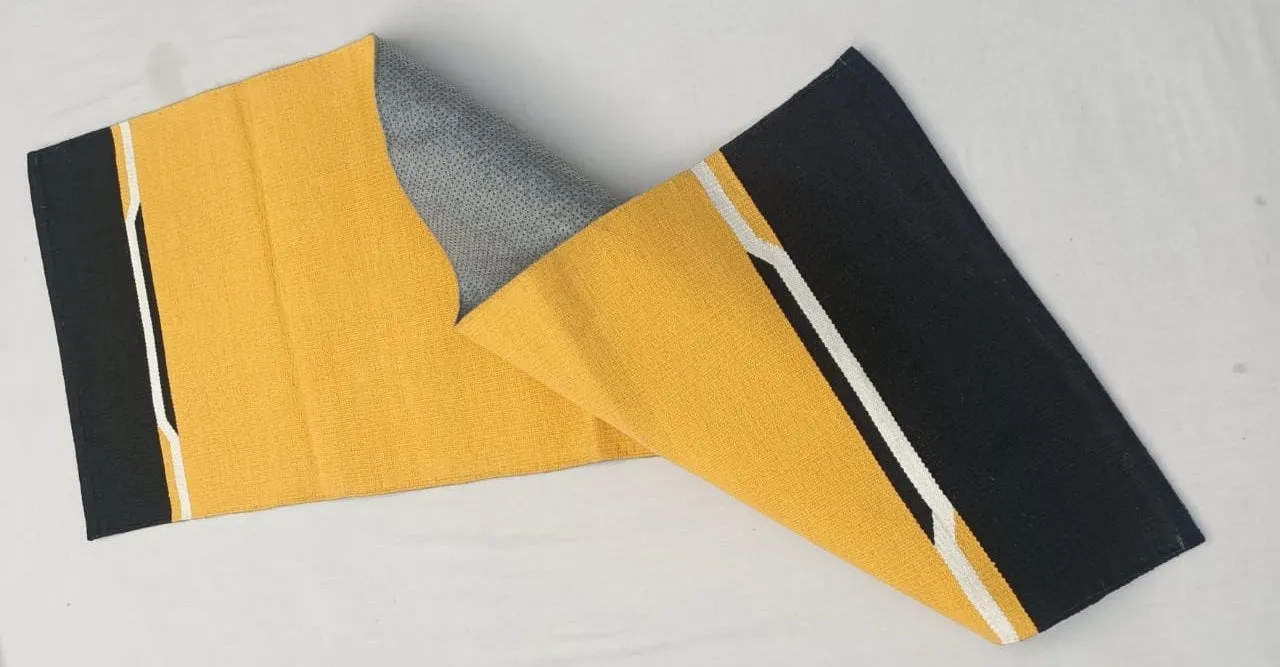 Cotton Yoga Mat - Mustard - Indic Inspirations
