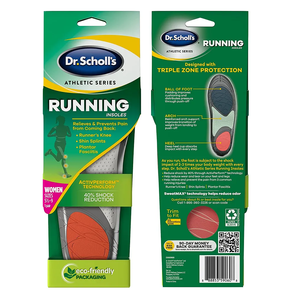 Dr. Scholl’s Running Insoles | Reduce Shock and Prevent Common Running Injuries