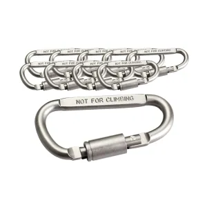 DSO aluminum alloy D type carabiner 10p