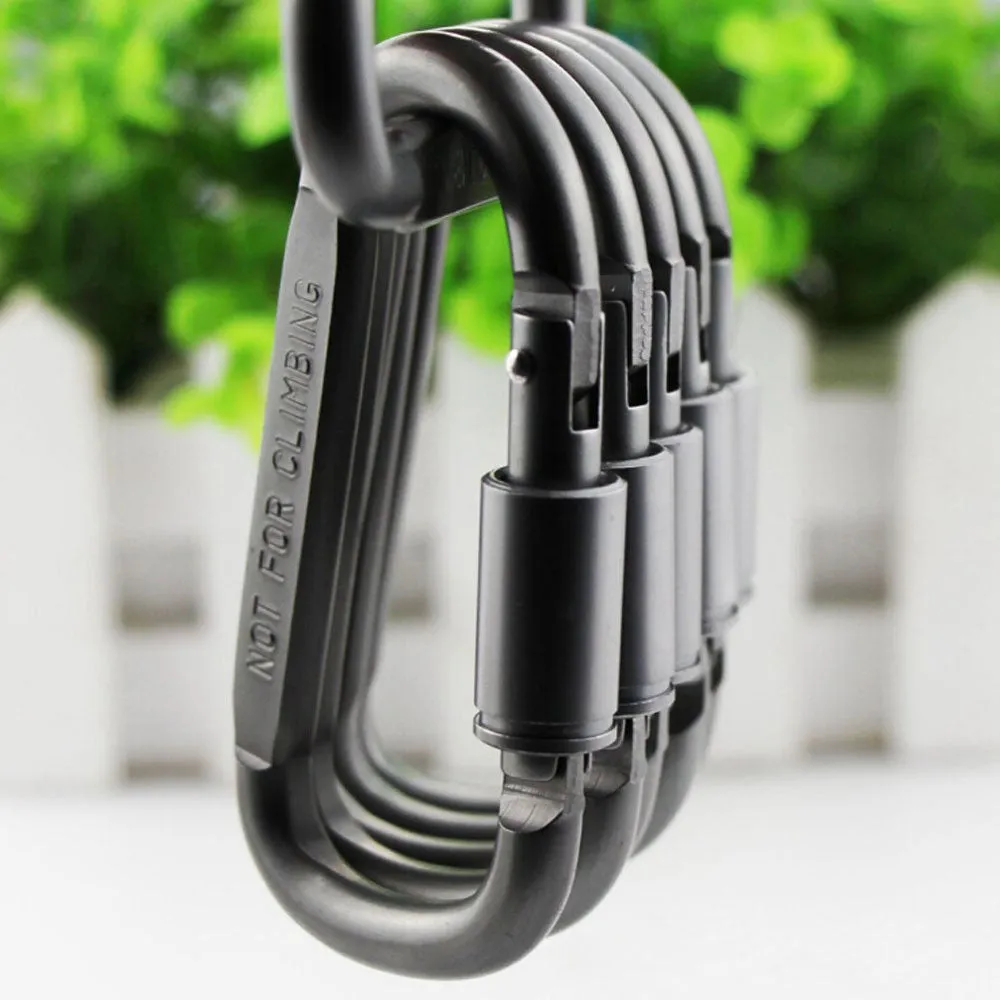 DSO aluminum alloy D type carabiner 10p
