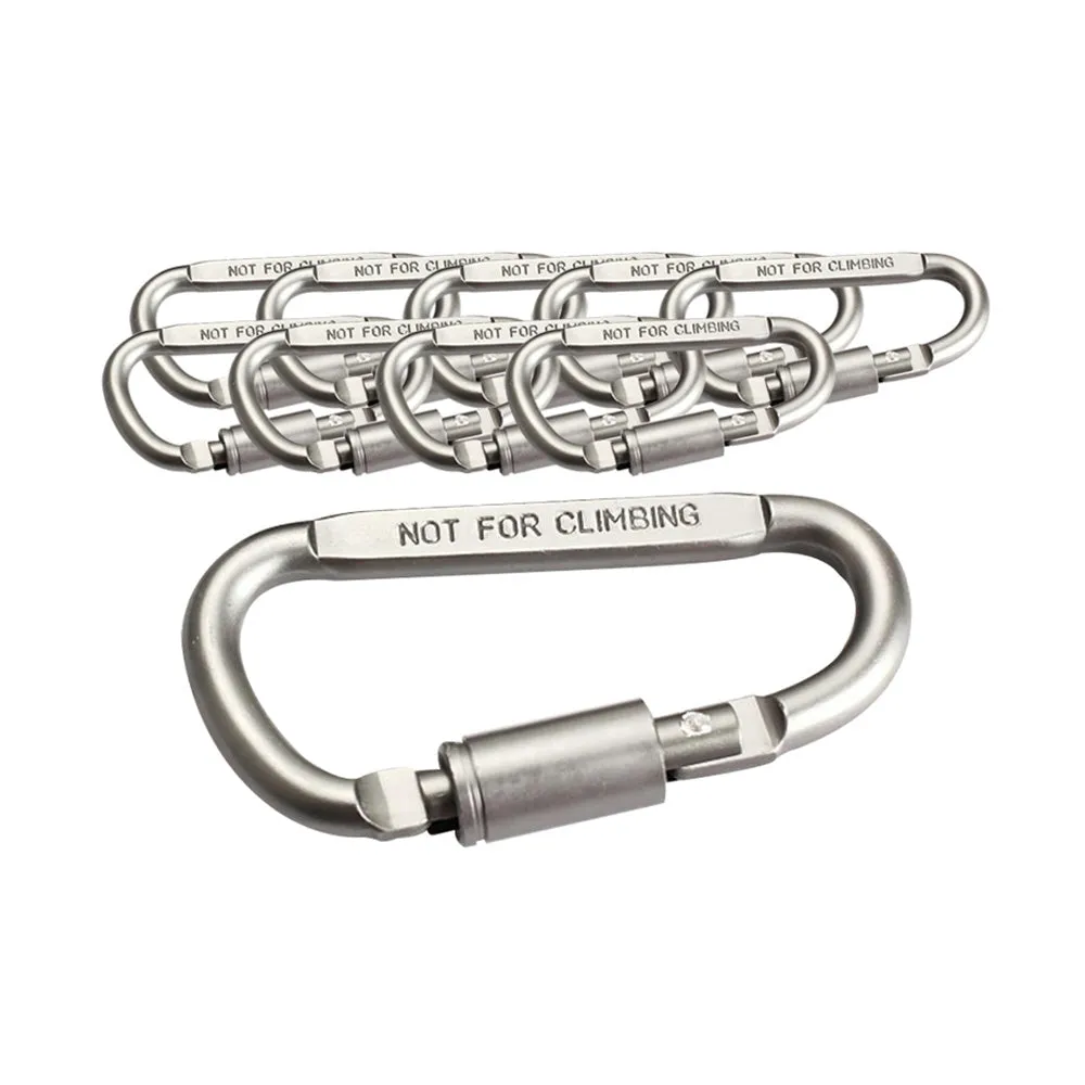 DSO aluminum alloy D type carabiner 10p
