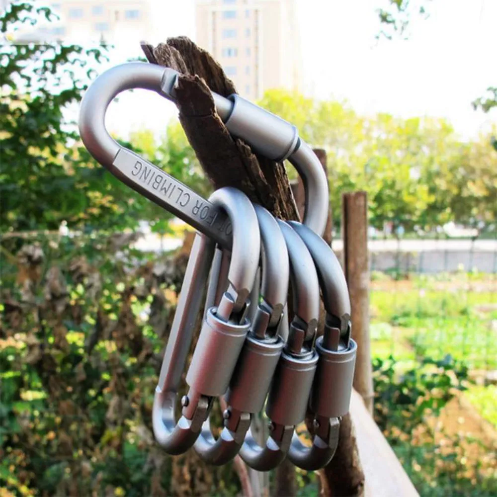 DSO aluminum alloy D type carabiner 10p