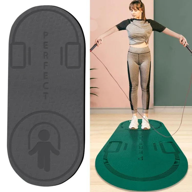 Indoor Skipping Mat Sound Insulation Shock Absorption Thickened Skipping Blanket Non-Slip Yoga Mat, Size: 140 x 60cm(Deep Gray Cushion Jump Rope)
