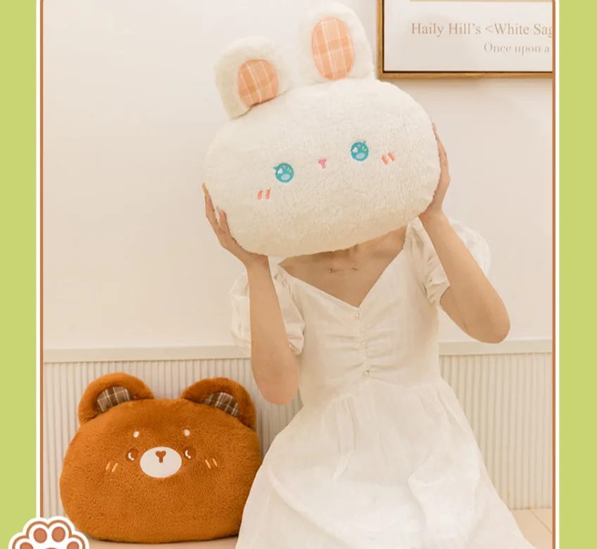 Kawaii Cartoon Bear Plush Toy Pillow