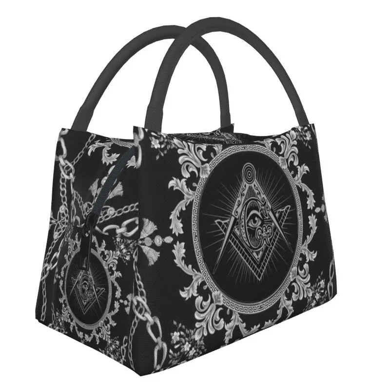 Master Mason Blue Lodge Lunch Bag - All Seing Eye Thermal Insulated