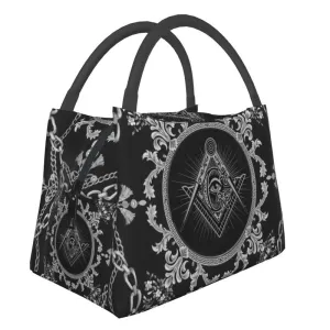 Master Mason Blue Lodge Lunch Bag - All Seing Eye Thermal Insulated