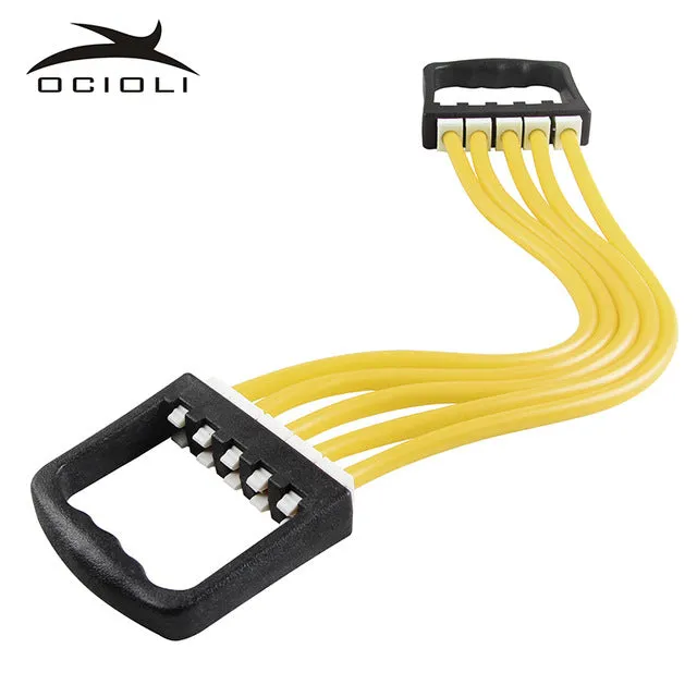 Portable Indoor sports Supply Chest Expander Puller Exercise Fitness Resistance Elastic Cable Rope Tube Yoga 5 Resistance Bands