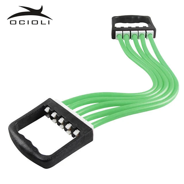 Portable Indoor sports Supply Chest Expander Puller Exercise Fitness Resistance Elastic Cable Rope Tube Yoga 5 Resistance Bands