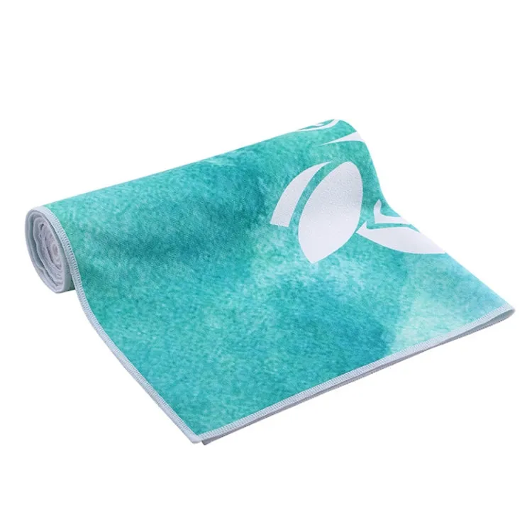 Printed Soft Yoga Mat Non-Slip Yoga Towel, Size: 185 x 65cm(Colorful Waves)