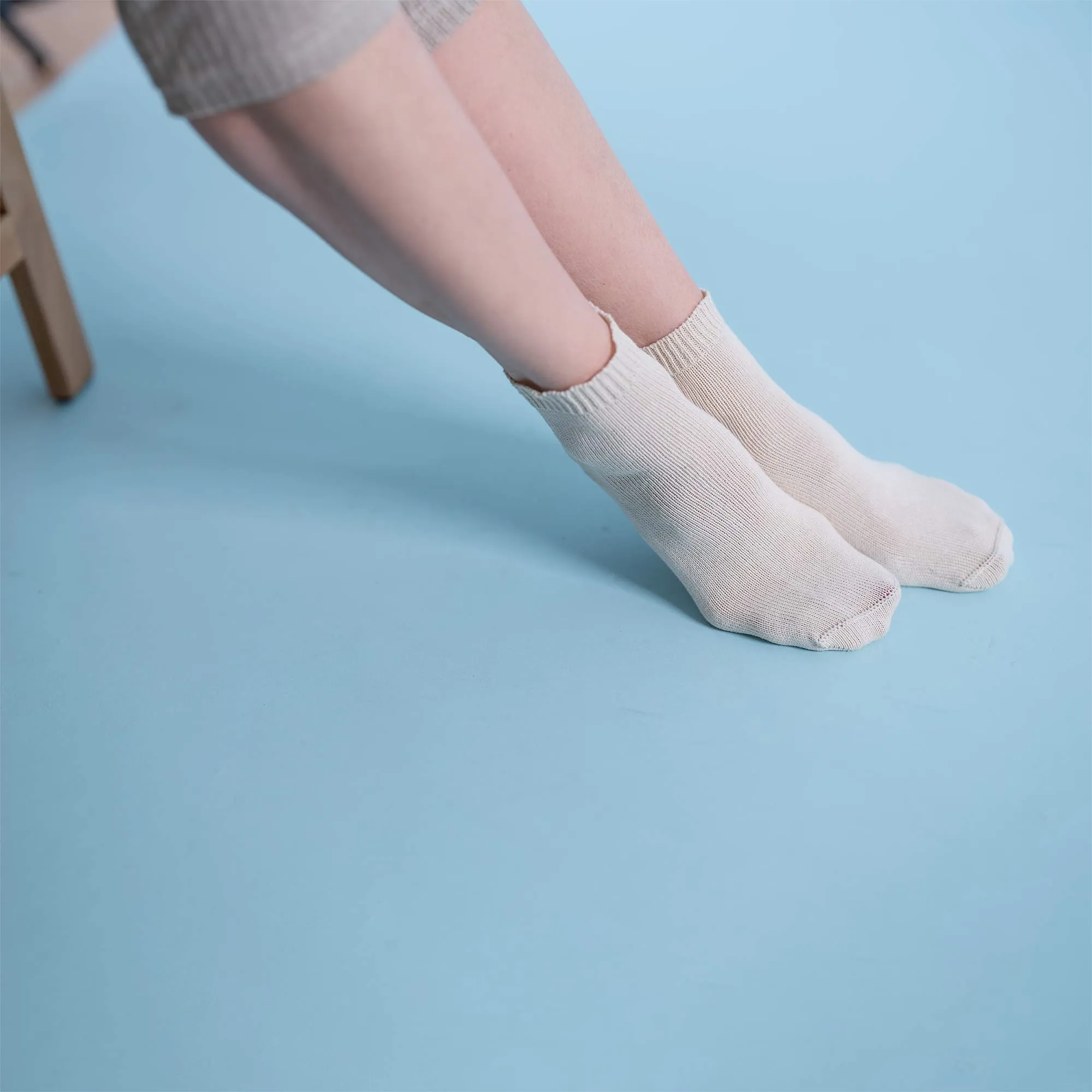 PUREMEADOW 100% Organic Cotton Socks (No Elastic, No Latex, No Polyester, No Polyamide, No nylon, No Synthetics) (100% Biodegradable)