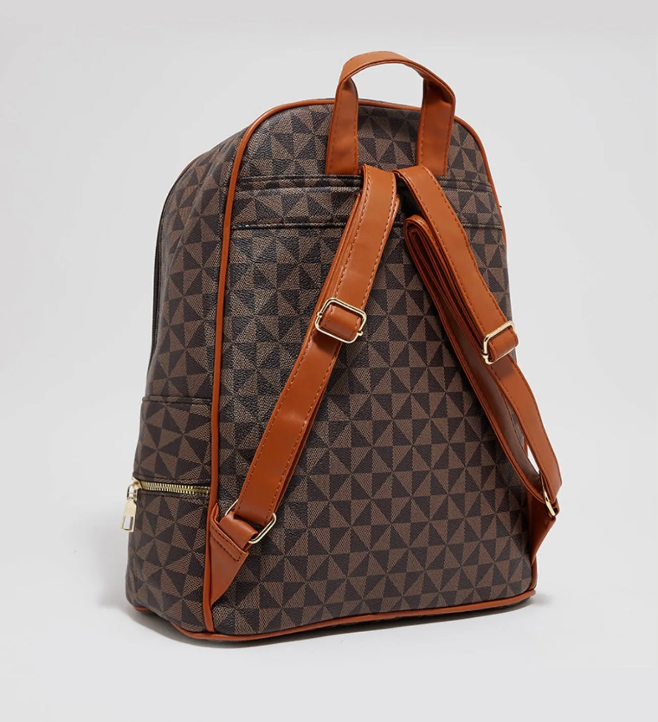 Tyra printed zippered backpack