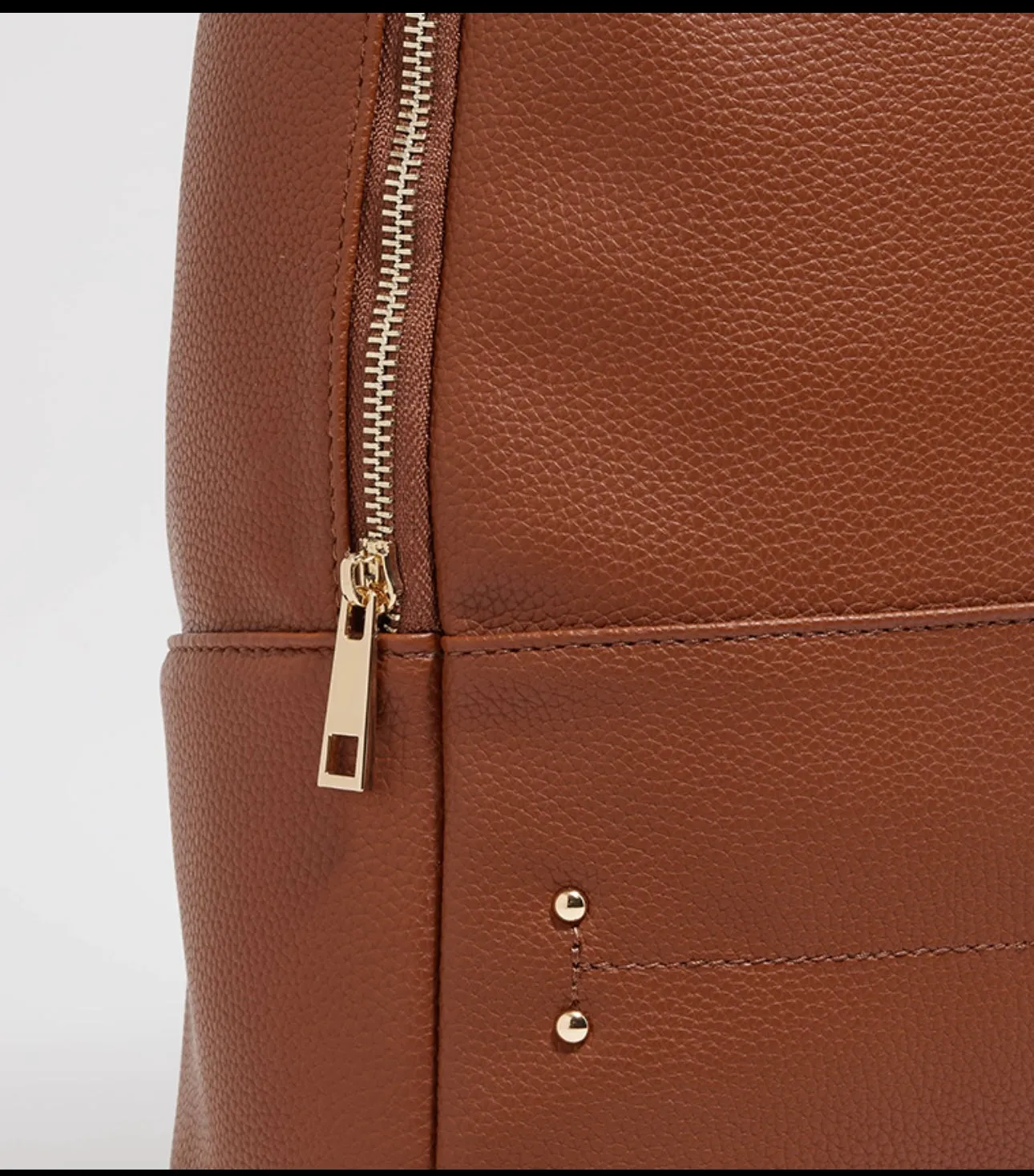 Tyra Solid Zippered Backpack