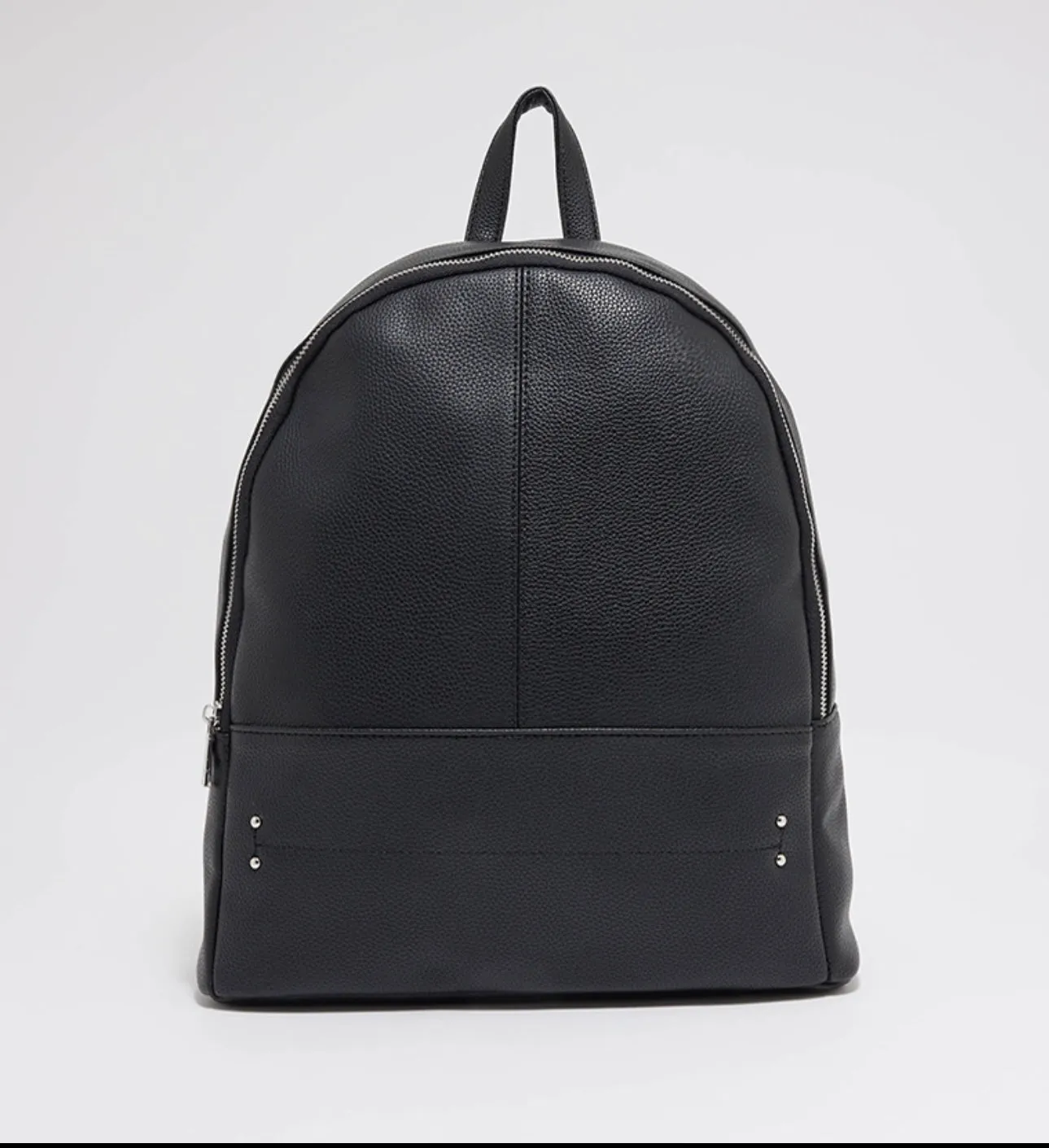 Tyra Solid Zippered Backpack