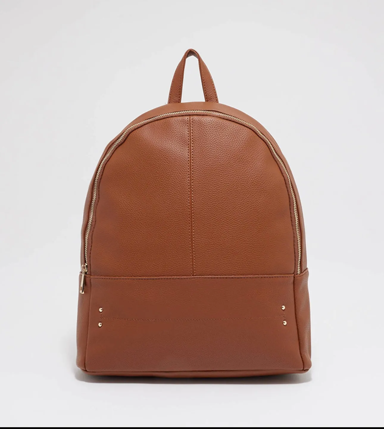 Tyra Solid Zippered Backpack