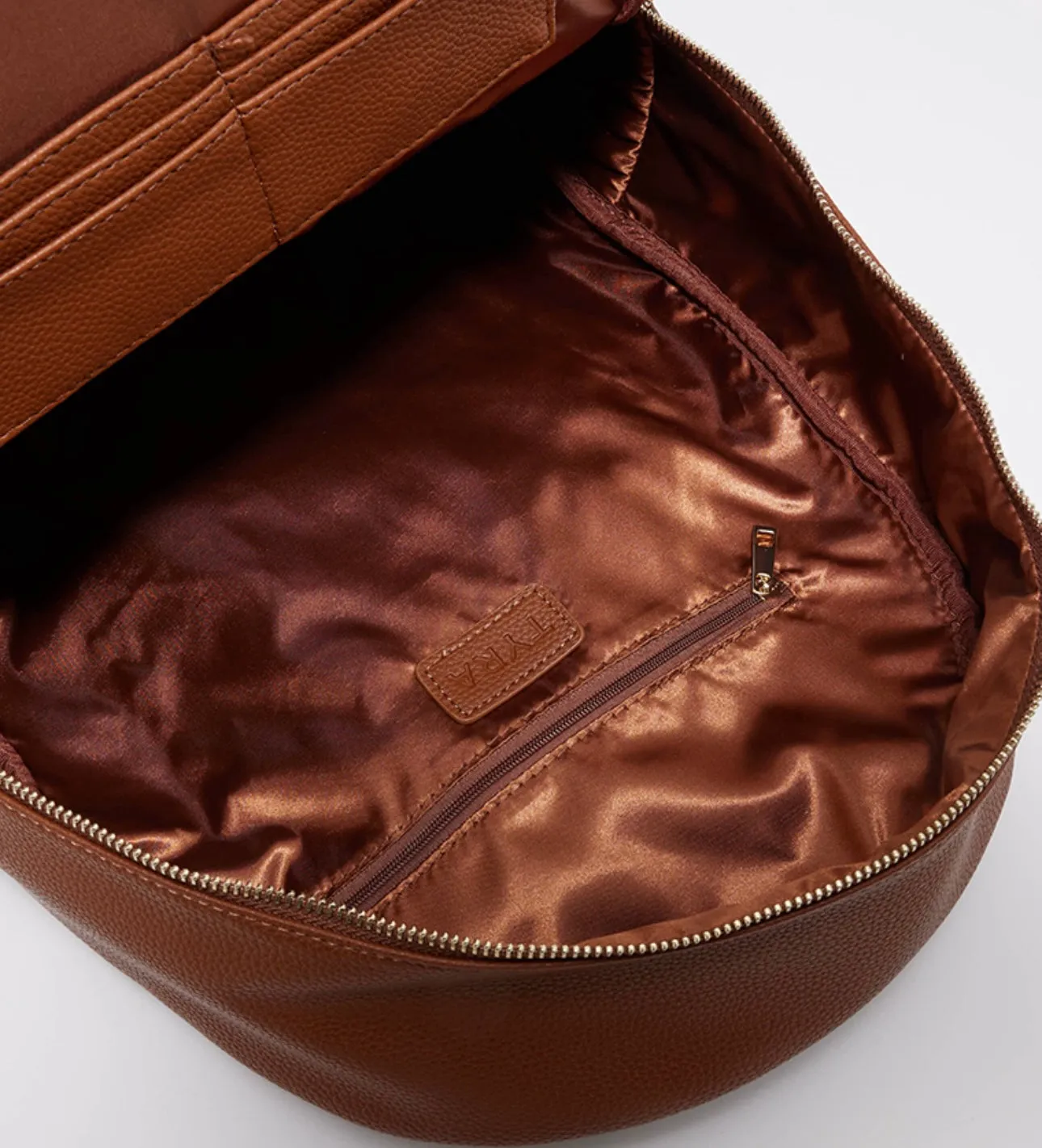 Tyra Solid Zippered Backpack