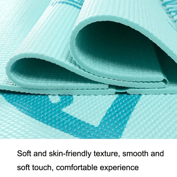 YM15C Portable Travel Thick Fold Yoga Pad Student Nnap Mat, Thickness: 8mm (Grass Green Print)